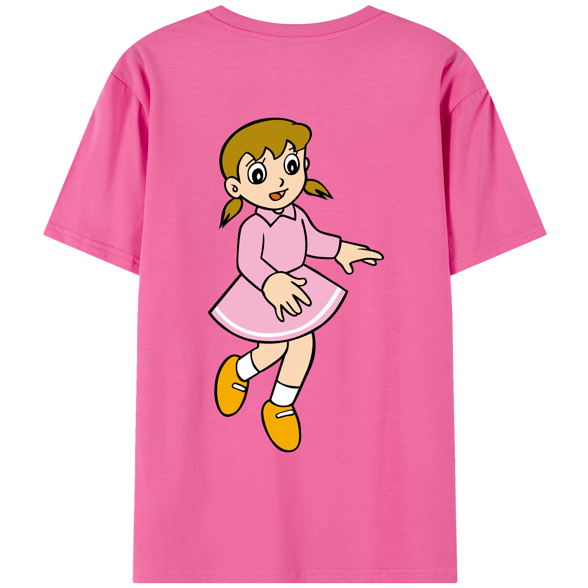 （画像用） ドラえもん みなもと しずか Doraemon Shizuka Minamoto レディース半袖Tシャツ(バックプリント)